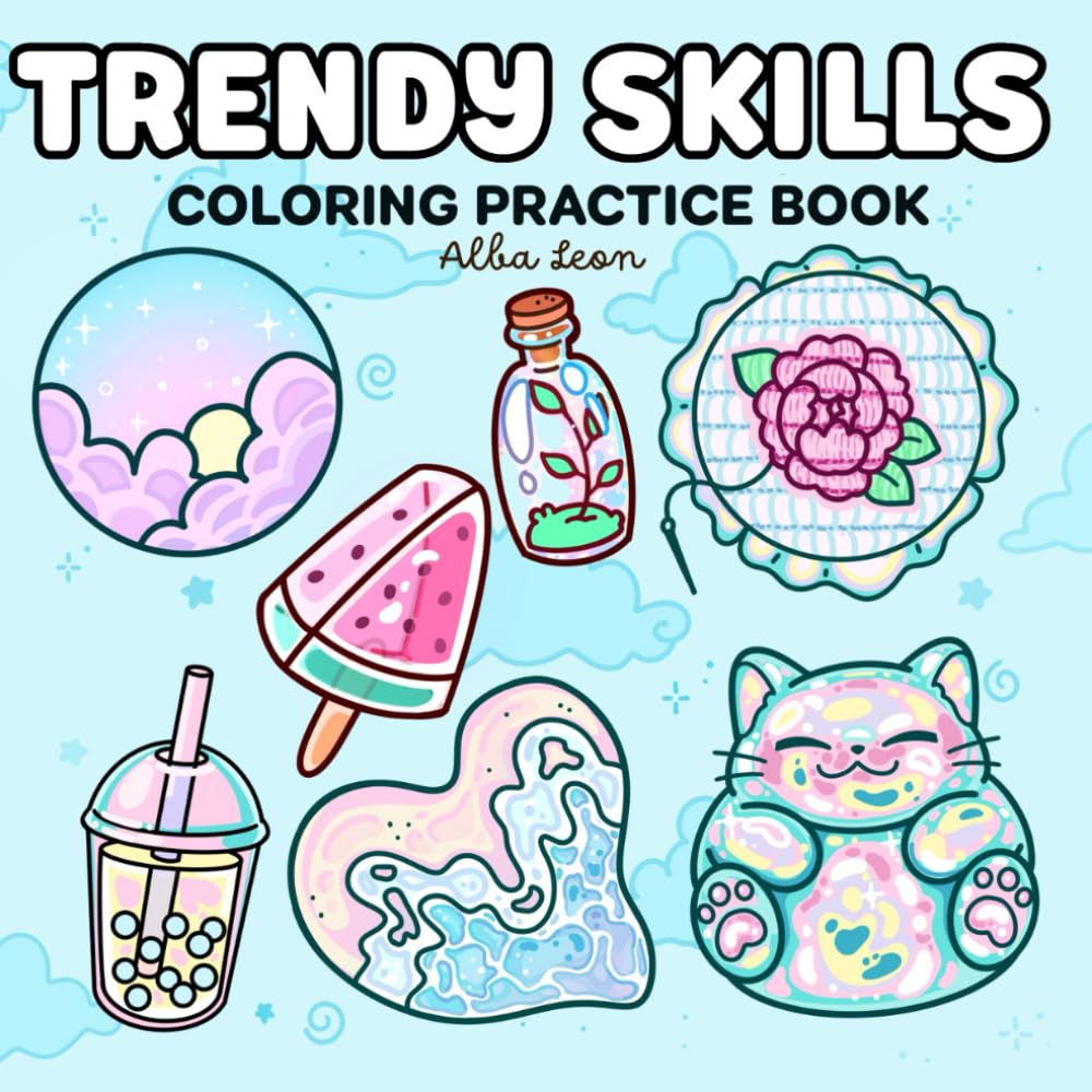Trendy Skills Coloring Practice Book