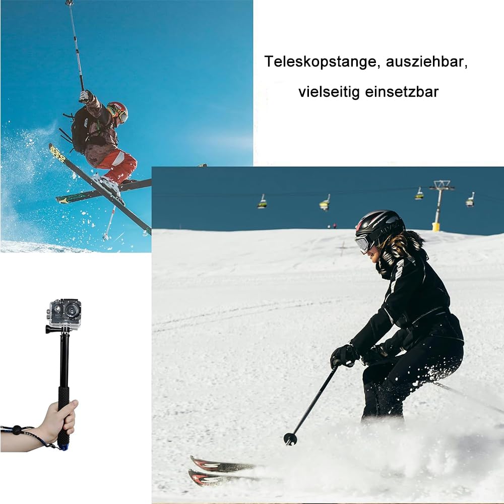 Voarge Teleskopowy kij do selfie 19" do GoPro/Insta360/X3/One i innych kamer Action Camera