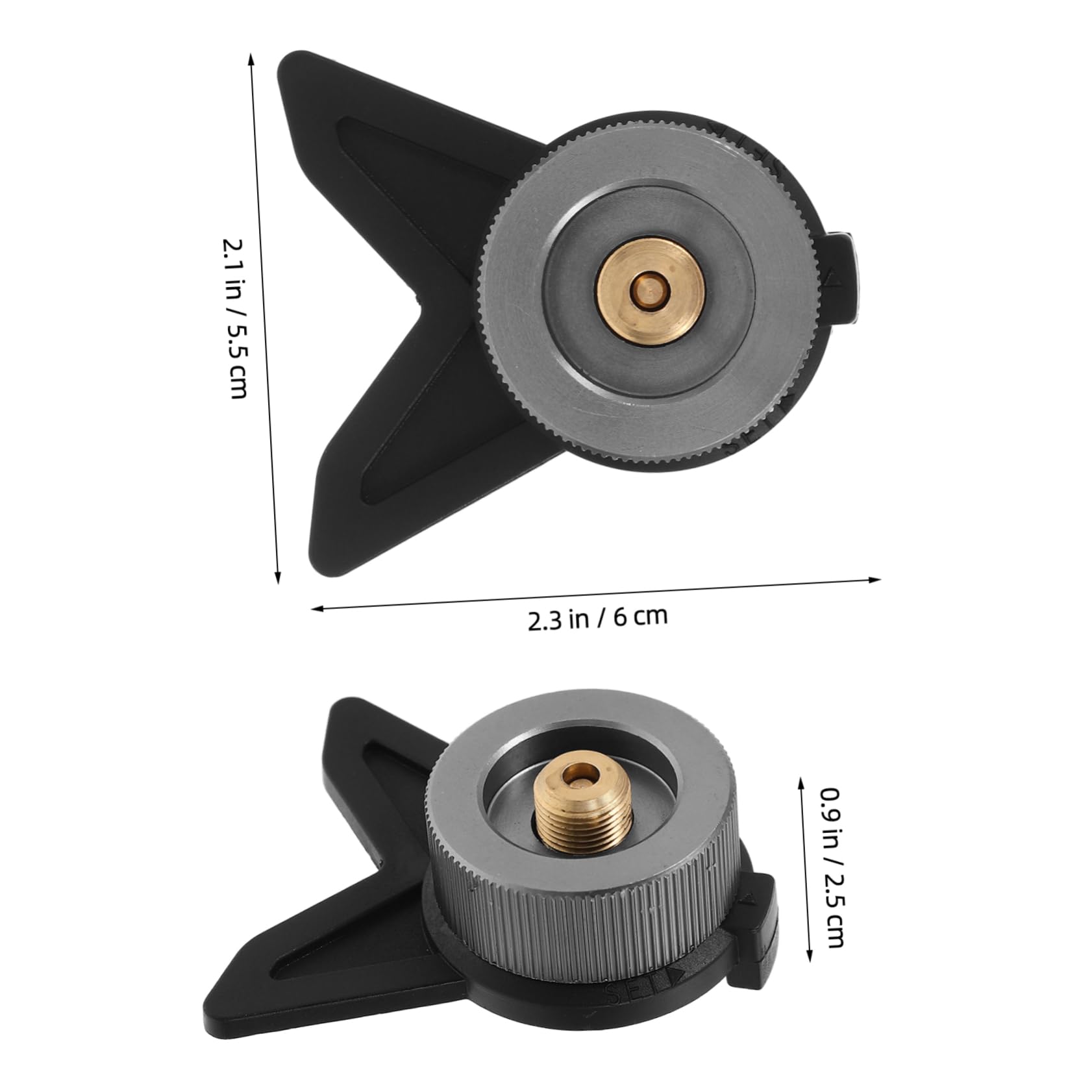 FUNOMOCYA Outdoor Gas Stove Adapter Gas Tank Converter Replacement Propane Connecting Head