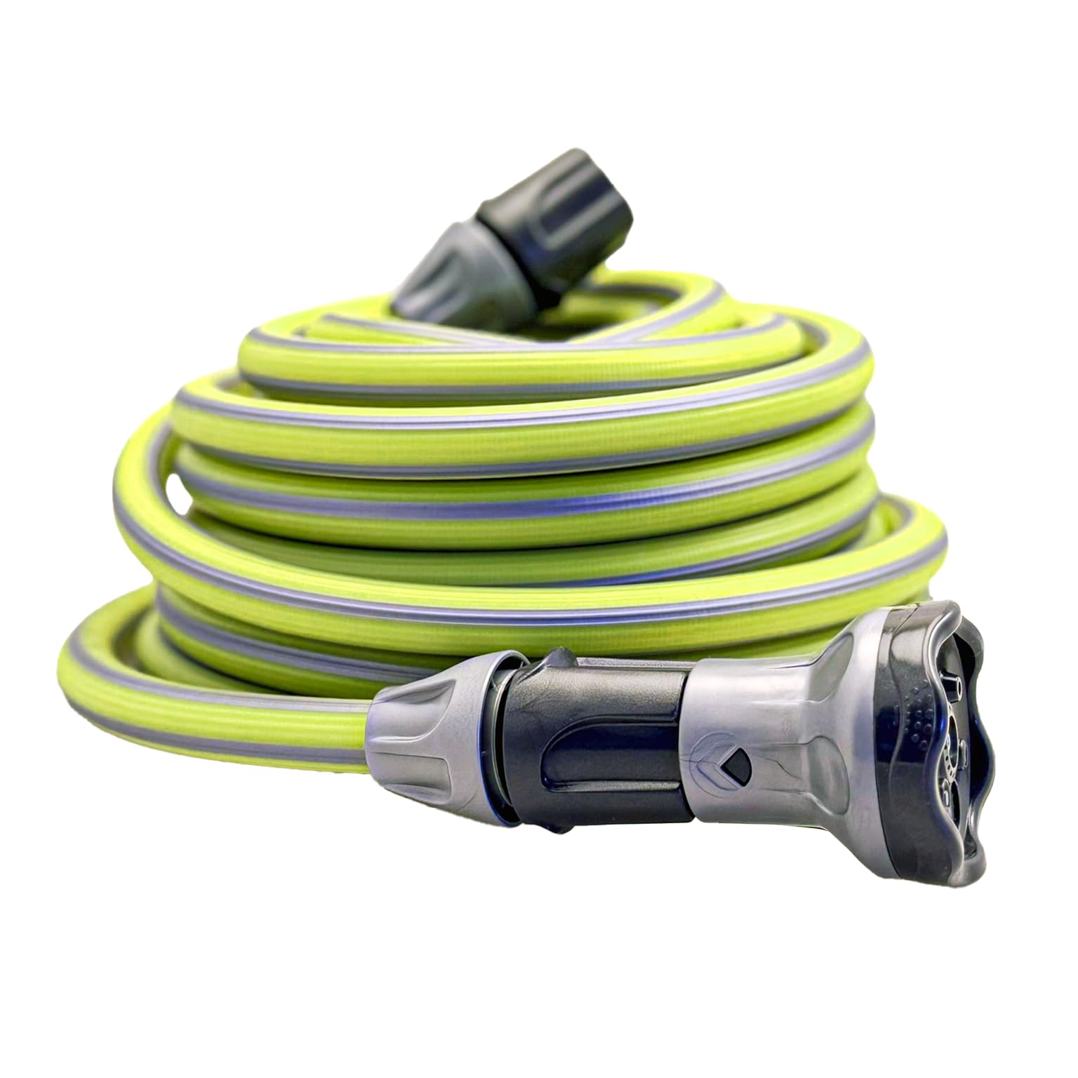 Idroeasy, Tubo Estensibile da Giardino 25 Metri Kit 1/2" con Doccetta, Raccordi e Borsetta, Canna Acqua Estensibile 3x Leggera Anti-Nodo, Tubo Atossico per Terrazzi e Balconi (Lime) Made in Italy