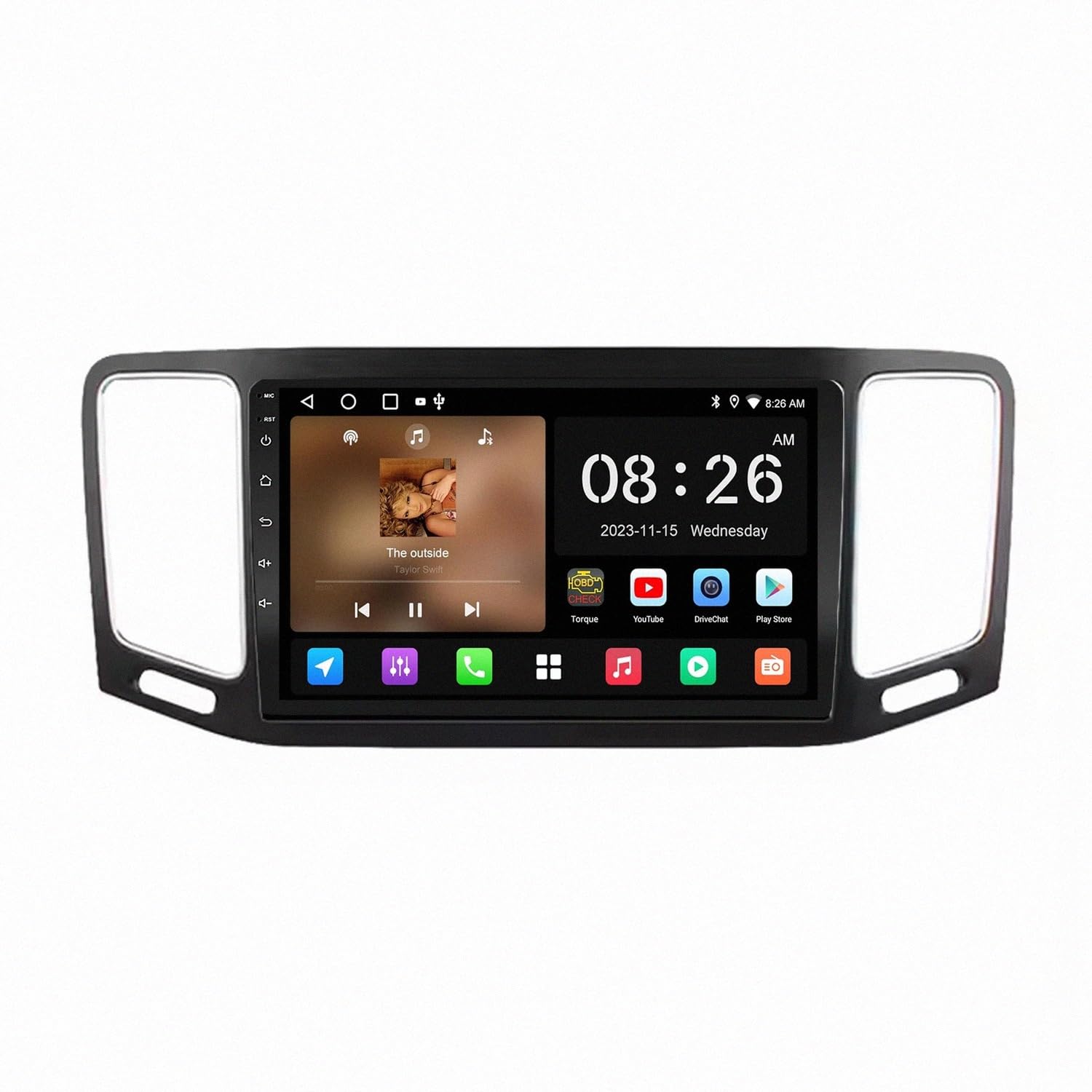Autoradio touchscreen display bluetooth para VW Sharan con manos libres y espejo móvil 8