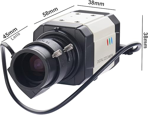 Miniatura 4 de CCTV Mini HD 13 CCD 960h Auto Iris 1000tvl 0.110-0.472 in lente varifocal Bullet Box cámara de seguridad cámara de vigilancia interiorexterior