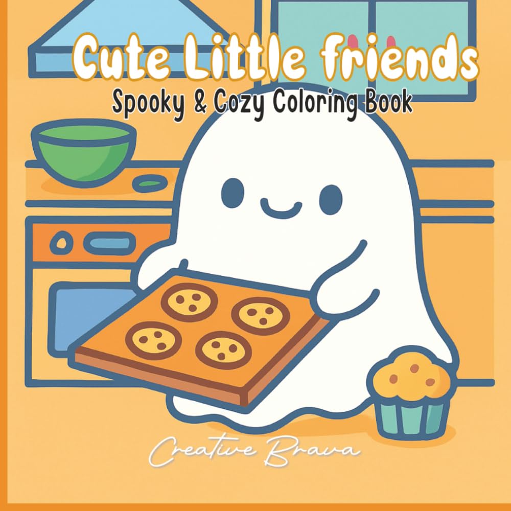 Cute Little Friends: Spook & Cozy Coloring Book