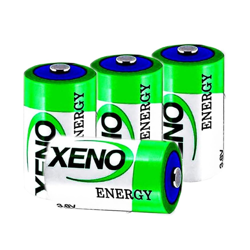 LCCJYHJFFHH «4 Pack» 19000mAh 3.6V XL-205F D Std Lithium Thionyl Chloride Battery for Xeno Energy Lithium Battery XL-205F Battery
