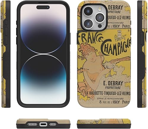 Vista 113 de Casely Funda para iPhone 15 Pro Max Jardín Secreto Flores mixtas Funda atrevida Compatible con MagSafe y botón de acción Secret Garden