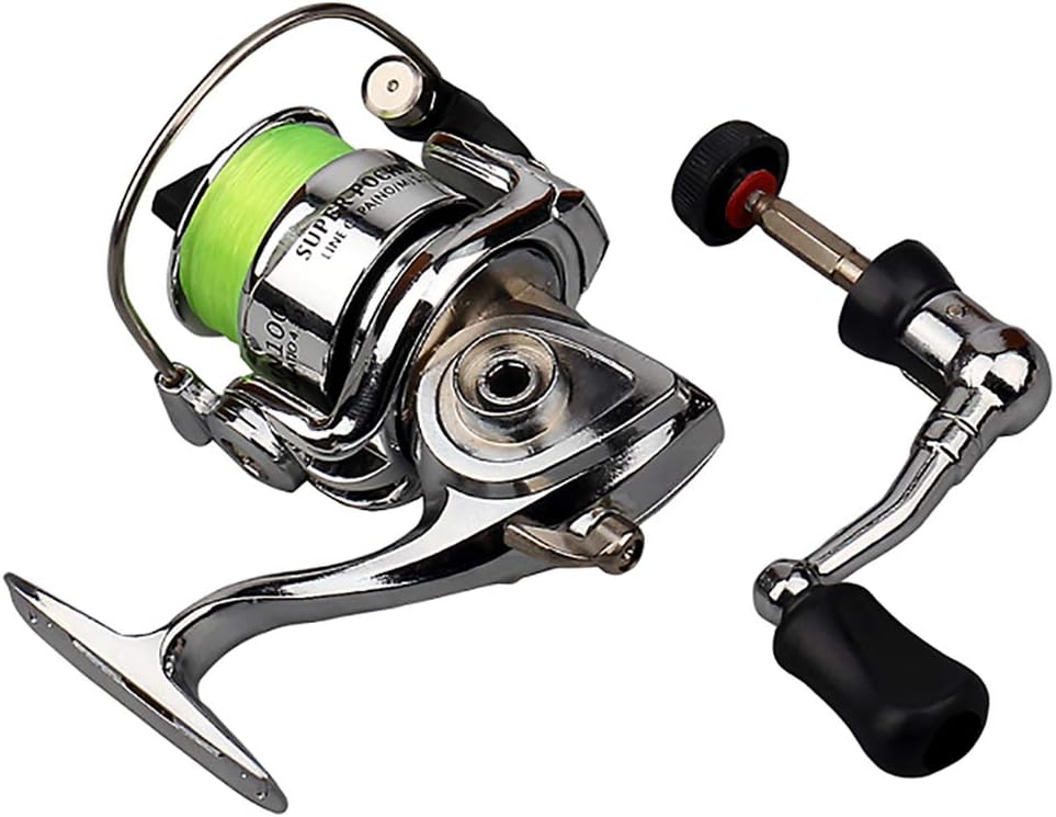 HJKL Mini Tackle XM100 Spinning Wheels Tackle Accessories Fishing Reel Fishing Wheel Ball Bearings