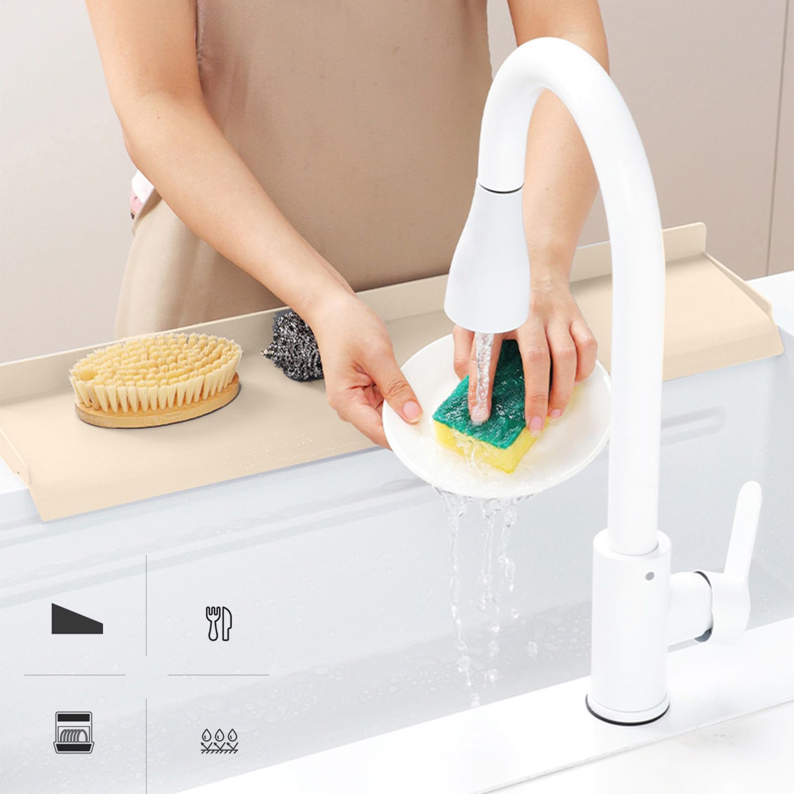 Paraspruzzi Acqua Lavello Cucina Barriera Antischizzo | Bloccante Antispruzzo Schizzi Adatto a Bagno Doccia Garage E Piano Di Lavoro