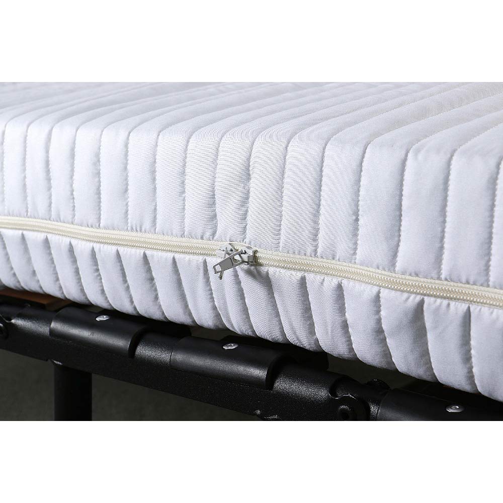 EVERGREENWEB - Materasso Singolo 80x190 in MEMORY FOAM alto 12 cm + Cuscino Letto GRATIS, Rivestimento Trapuntato ANALLERGICO color Bianco, SFODERABILE e Lavabile, per Reti Divani Letti Brandine, EASY