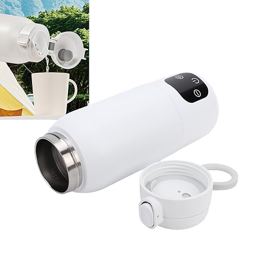 Miniatura 6 de Calentador de leche para bebés, 16.9 fl oz, gran capacidad, a prueba de fugas, portátil, inalámbrico, calentador de leche para bebés