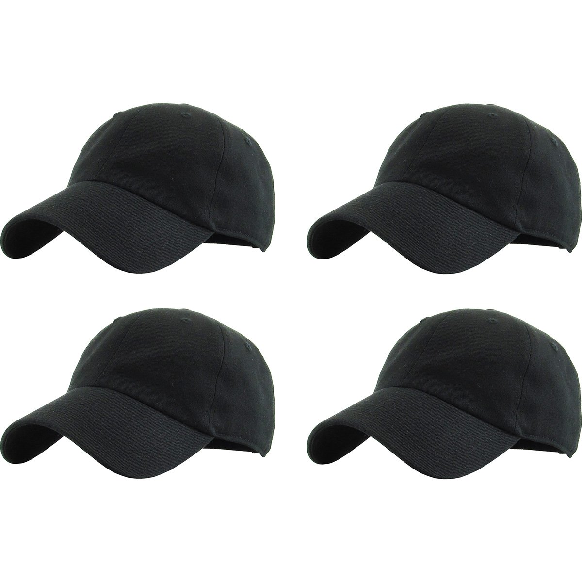 KBETHOS Classic Unisex Cotton Adjustable Low Crown Baseball Cap – Plain Dad Hat