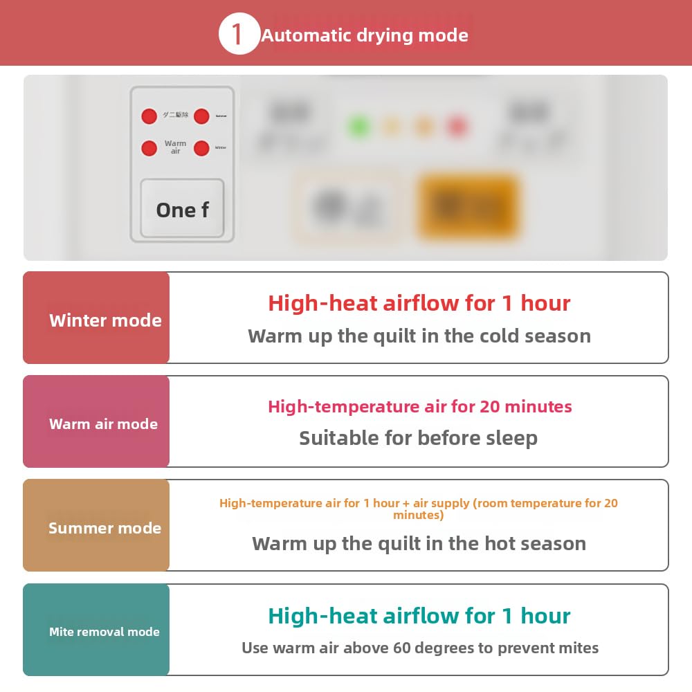 Calentador de cama y secador de aire multifunción 3 en 1, eliminación de humedad portátil para ropa de cama, zapatos, ropa, electrodomésticos compactos para uso doméstico