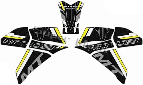Vista 5 de Tank Pad Sticker Motorcycle Anti Slip Knee Grip Pad Fuel Tank Stickers Gas Cap Oil Protect Pad Frosted Decals for Yam&aha MT03