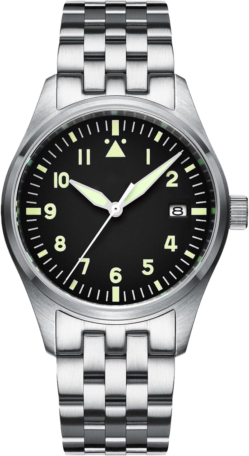 Mens Automatic Watch NH35A / 8215 Movement Sapphire 200 M Waterproof Super Lume Stainless Steel Casual Business Dress Watches