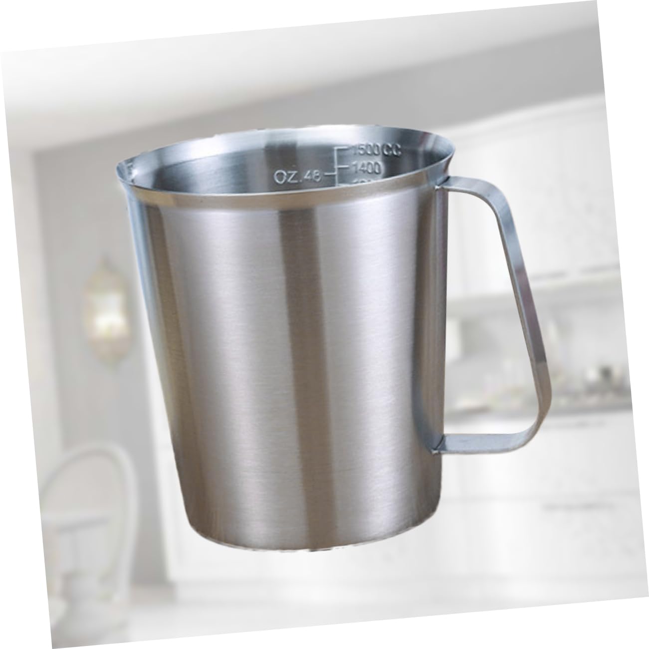 Taza Medidora 1500ml de Acero Inoxidable 304 con Escala Precisa