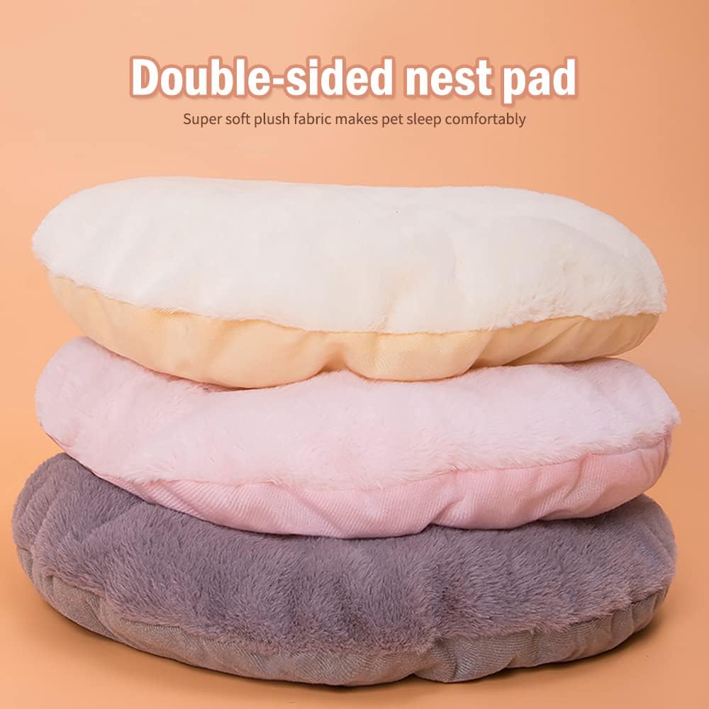 Super Soft Pet Bed Kennel Dog Round Cat Winter Warm Sleeping Bag Long Plush Large Puppy Cushion Mat Portable Cat Supplies Cat Nest Sofa