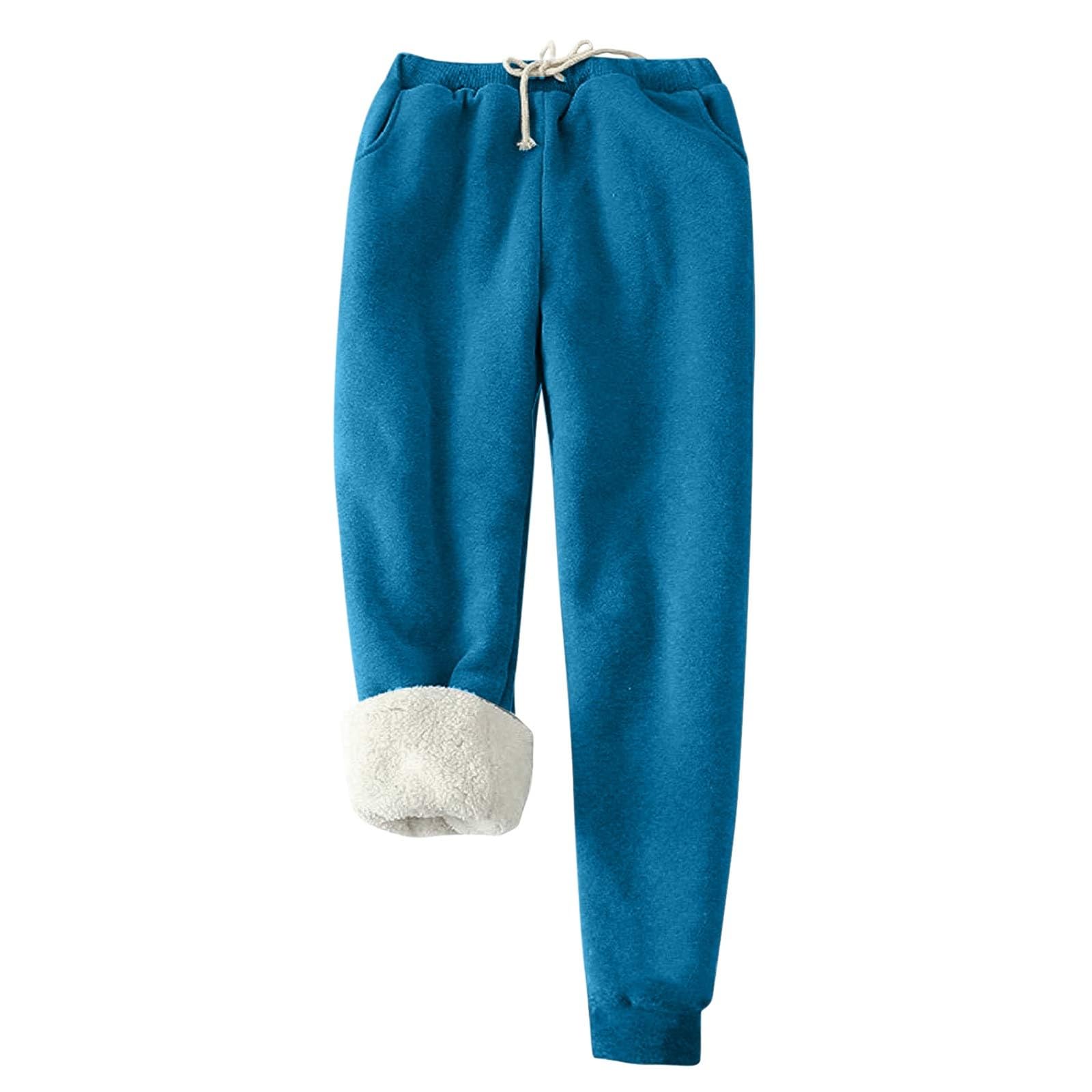 Sherpa Fleece Fleece Lined Tracksuit Bottoms PEHMEA Men's Sherpa