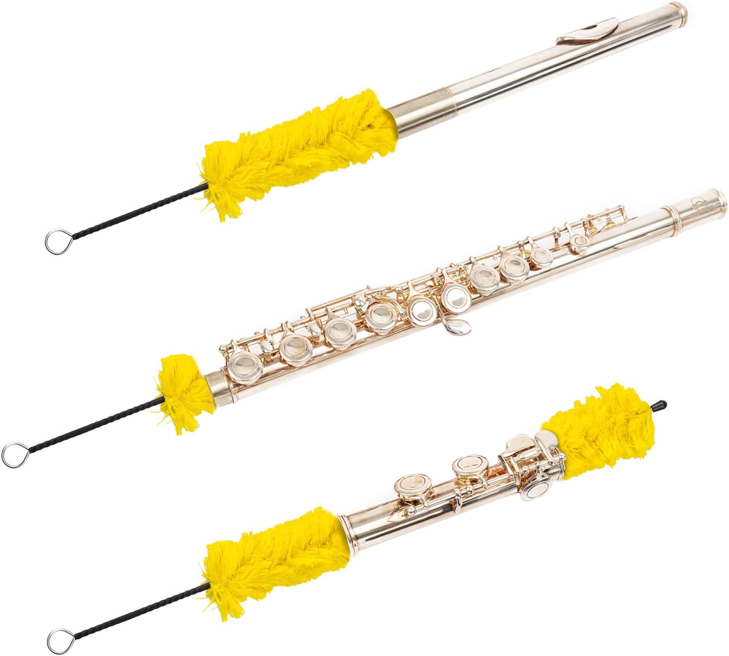 SKYNEO Flute Cleaner Care Cleaning Kit, Maintenance Kit, Includes Flute Cotton Cleaning Brush Swab, Cleaning Rod, Slide Grease and Other Accessory Tools for Flute Repair and Cleaning : Musical Instruments