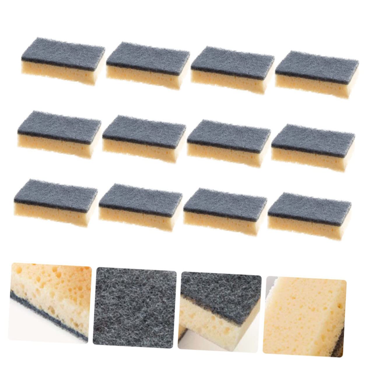 esponjas, 12 esponjas for Fregar Platos, fregador de sartenes, Producto Limpieza for el hogar, Cepillo for la Cocina, lavavajillas