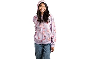 Kirby Pastel Stars Fruit Windowpane Adult Lavender Zip UP Hoodie