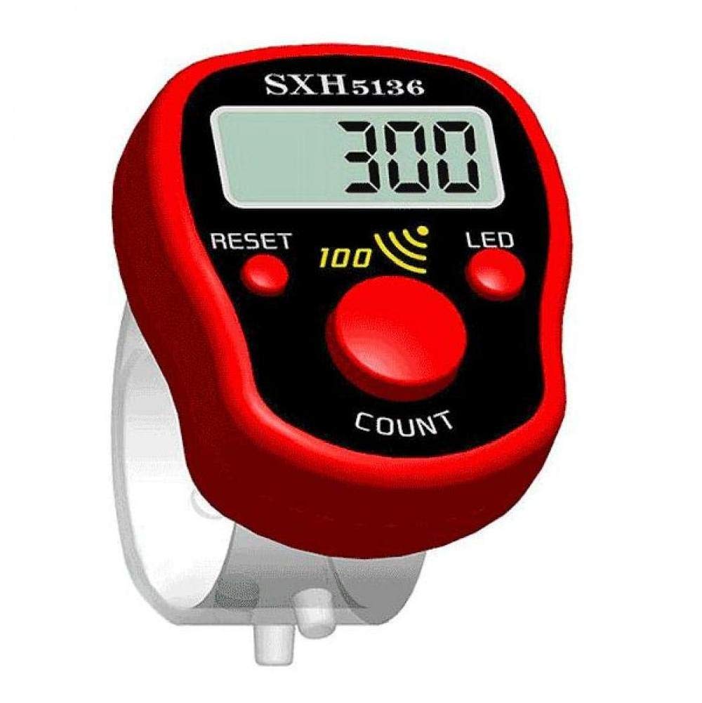 Compteur Digital Anneau Doigt - Rechargeable USB-C - Écran LCD - Ajustable - Pour Sport, Tricot, Comptage