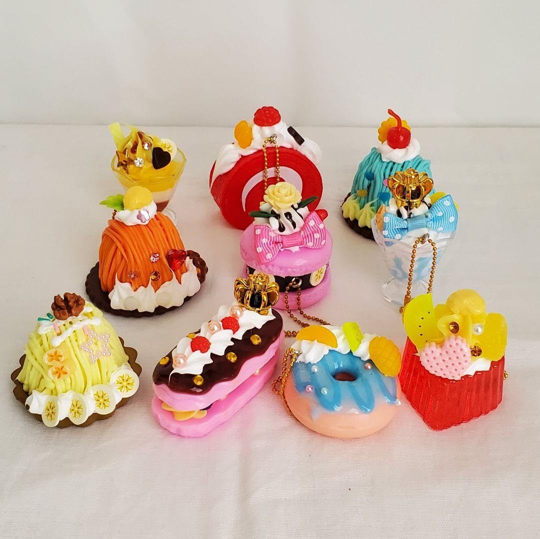 Amazon.co.jp: 贅沢スイーツ ケーキ チャーム キーホルダー アミューズ