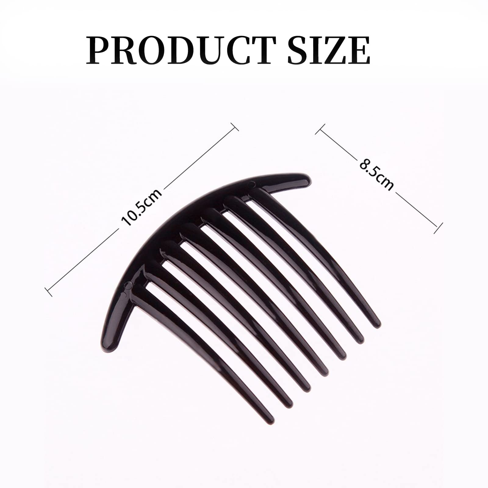 4 Pezzi Pettinino per capelli con 7 Denti, Denti di Plastica Pettini per Capelli Artiglio Accessori per Capelli per le Donne Ragazze