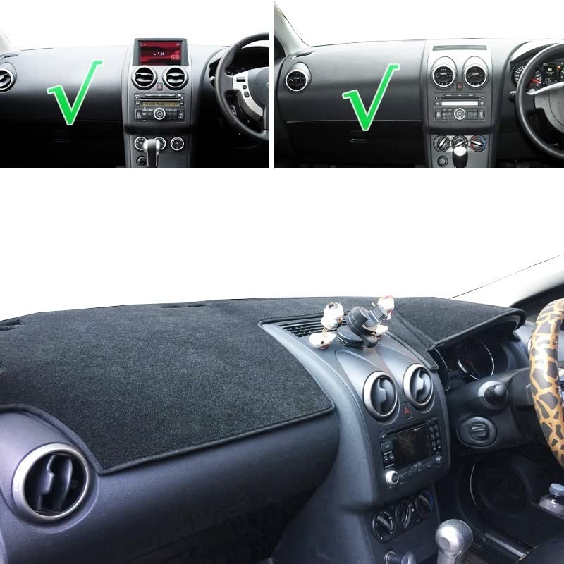 Evite grietas en el panel con la alfombra de salpicadero para Nissan Qashqai J10 2006-2013 3