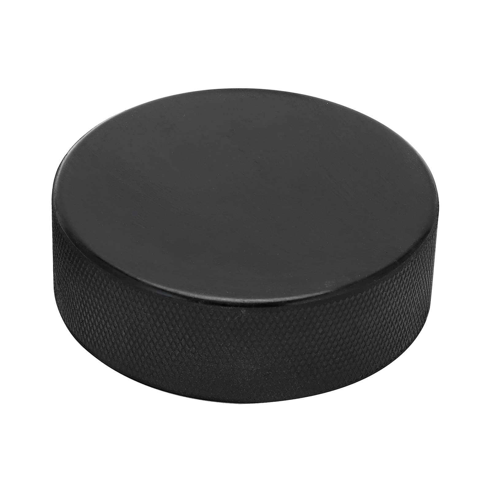 Tissting 2 Pièces Balle Plate de Hockey sur Glace Rondelle, Palets de Hockey sur Glace BH-25 en Vrac pour La Pratique et L'entraînement Classique, Diamètre 3", Epaisseur 1", 12,1 Oz
