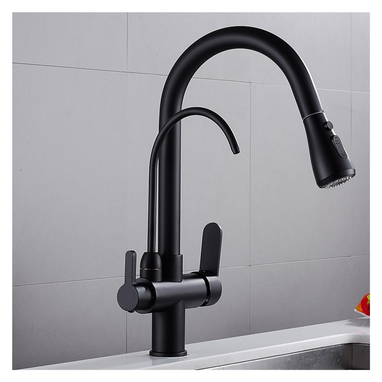 Robinet cuisine filtre intégré mitigeur trois voies WF-0195 eau pure sans bouteille
