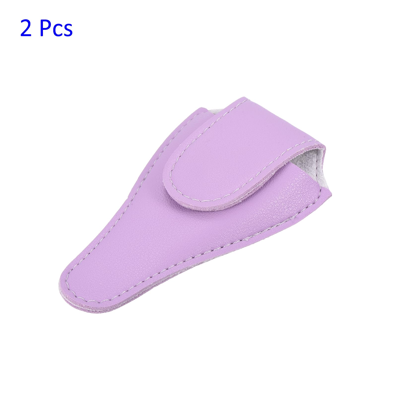 M METERXITY 2 Pack PU Scissors Cover, Embroidery Sewing Craft Leather Scissors Protective Case - Image 4