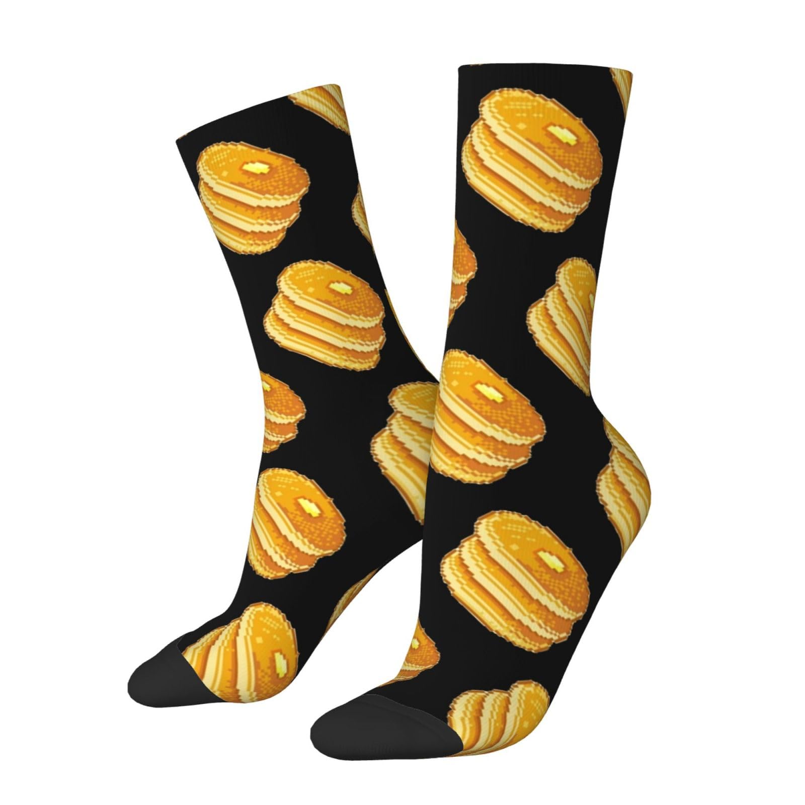 Unedskck Unisex As Pic Pancakes Socks Funny Novelty Crew Socks Gift For Men Women Teen