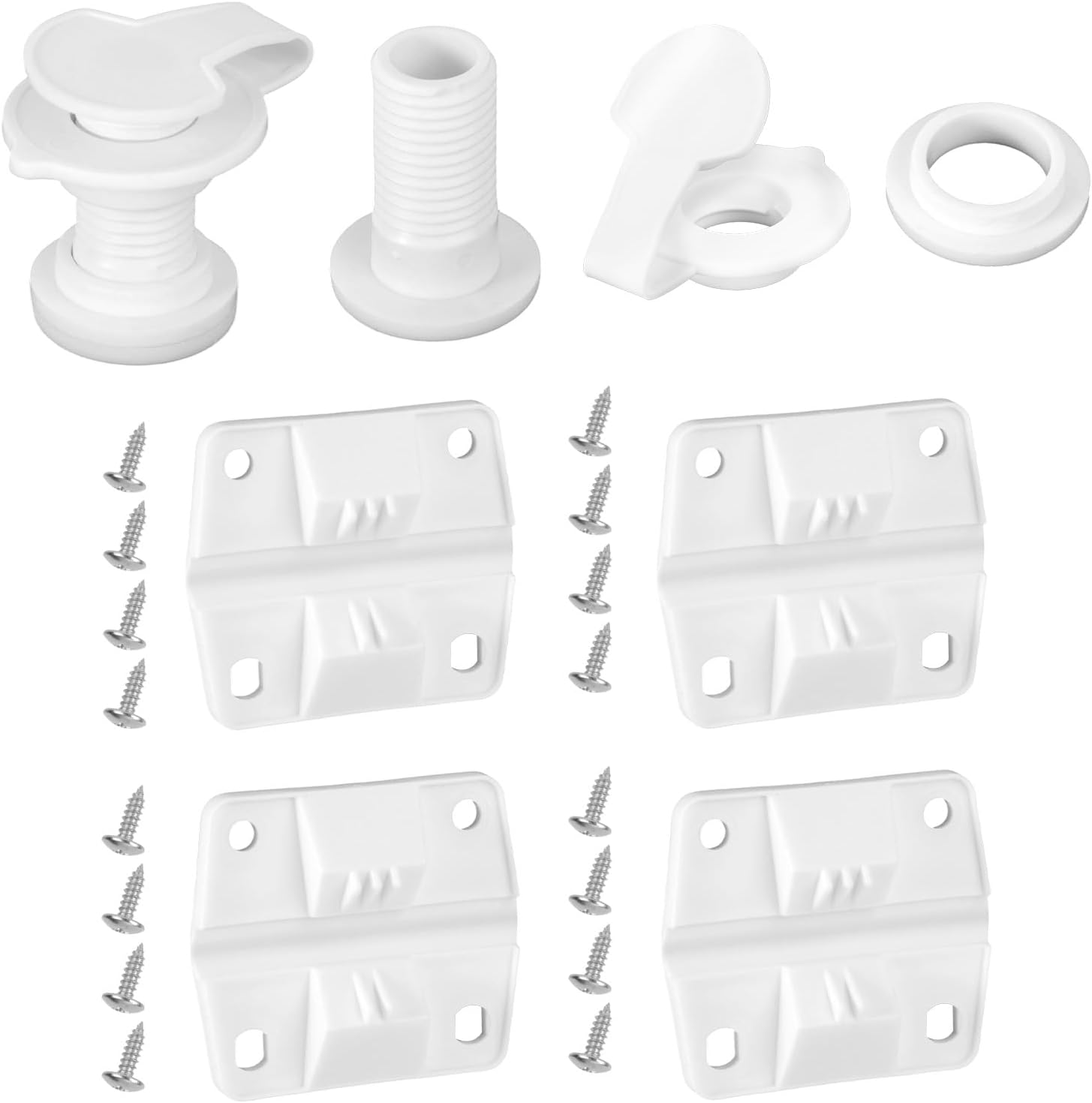 2pcs Cooler Drain Plug & 4pcs Hinge Replacement for Coleman Xtreme