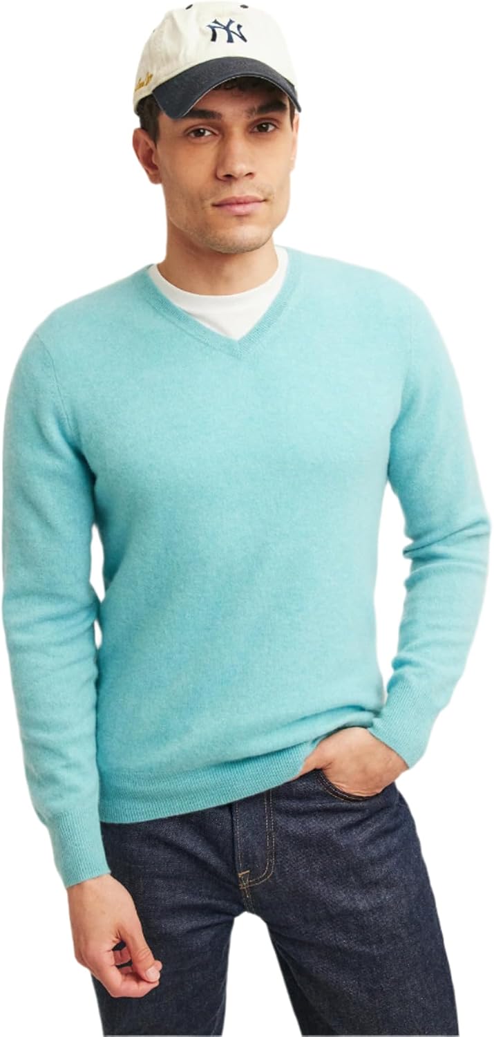 NAADAM Mens Cashmere Core Vneck