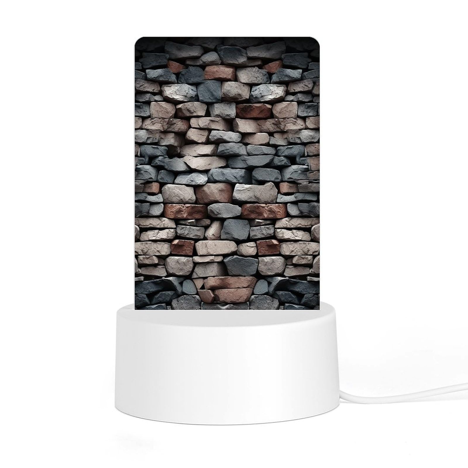 Adfgyerh Style Stone Night Light Acrylic Material Easy Installation, Home Decor Usb Interface Power Supply, Lamp For Restaurant Bar Cafe Room Decor