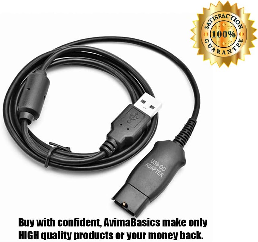 DA95 USB QD Cable Adapter Compatible with Plantronics H251 H251N H261 H261N HW291N, HW301N HW710 HW720 and H-Series & HW-Series Headsets (1 Cable) DA95 USB QD Cable Adapter Compatible with Plantronics H251 H251N H261 H261N HW291N, HW301N HW710 HW720 and H-Series & HW-Series Headsets (1 Cable)