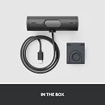 Logitech Brio 501 Complet HD Webcam avec correction automatique de lumière, afficher, Mics de réduction du bruit, couverture de confidentialité, fonctionne avec les équipes Microsoft, Google Meet, Zoom, Nintendo Switch 2 neuf GameChat - noir