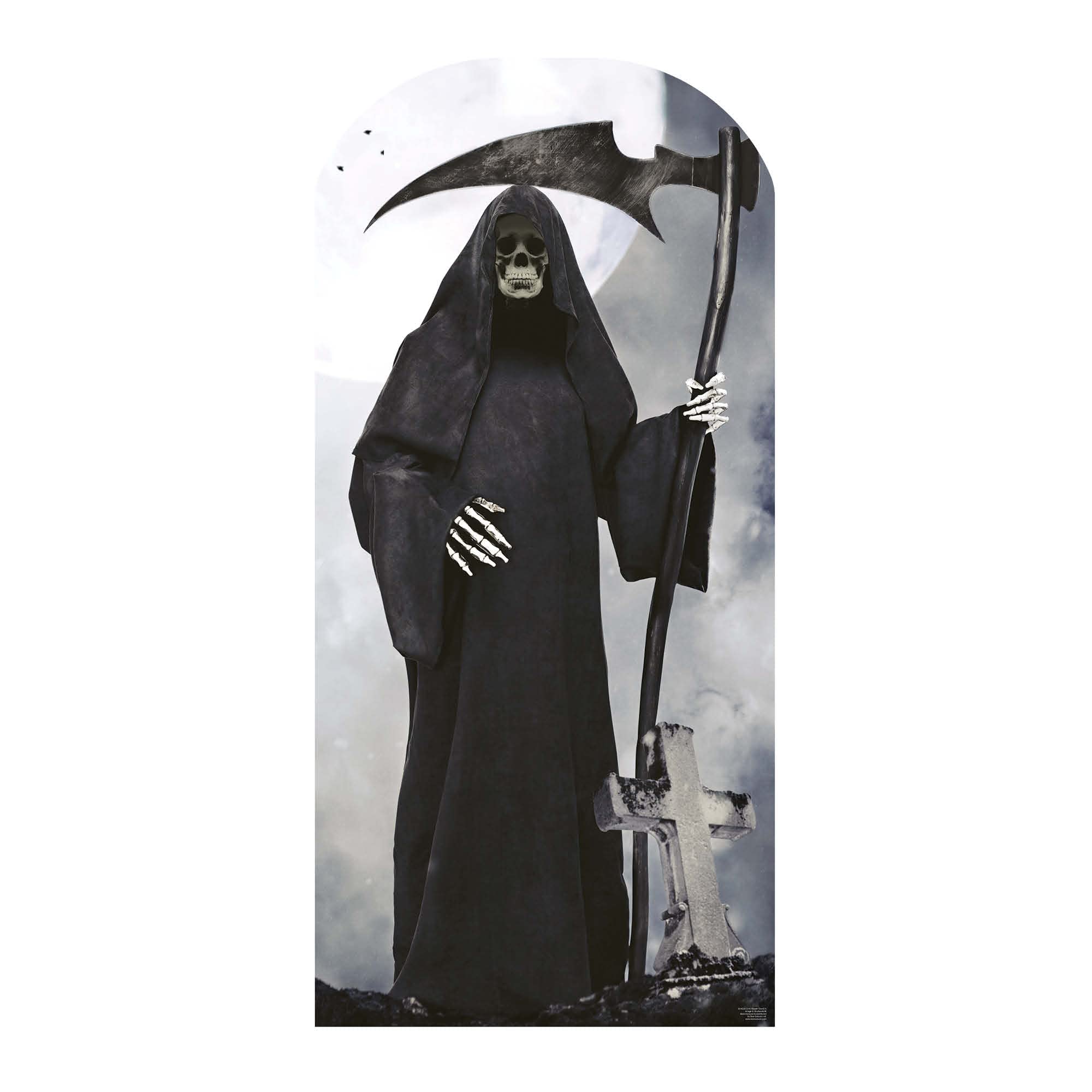 Star Cutouts Grim Reaper Stand In Sc4226 Lifesize Cardboard Cutout Halloween Theme