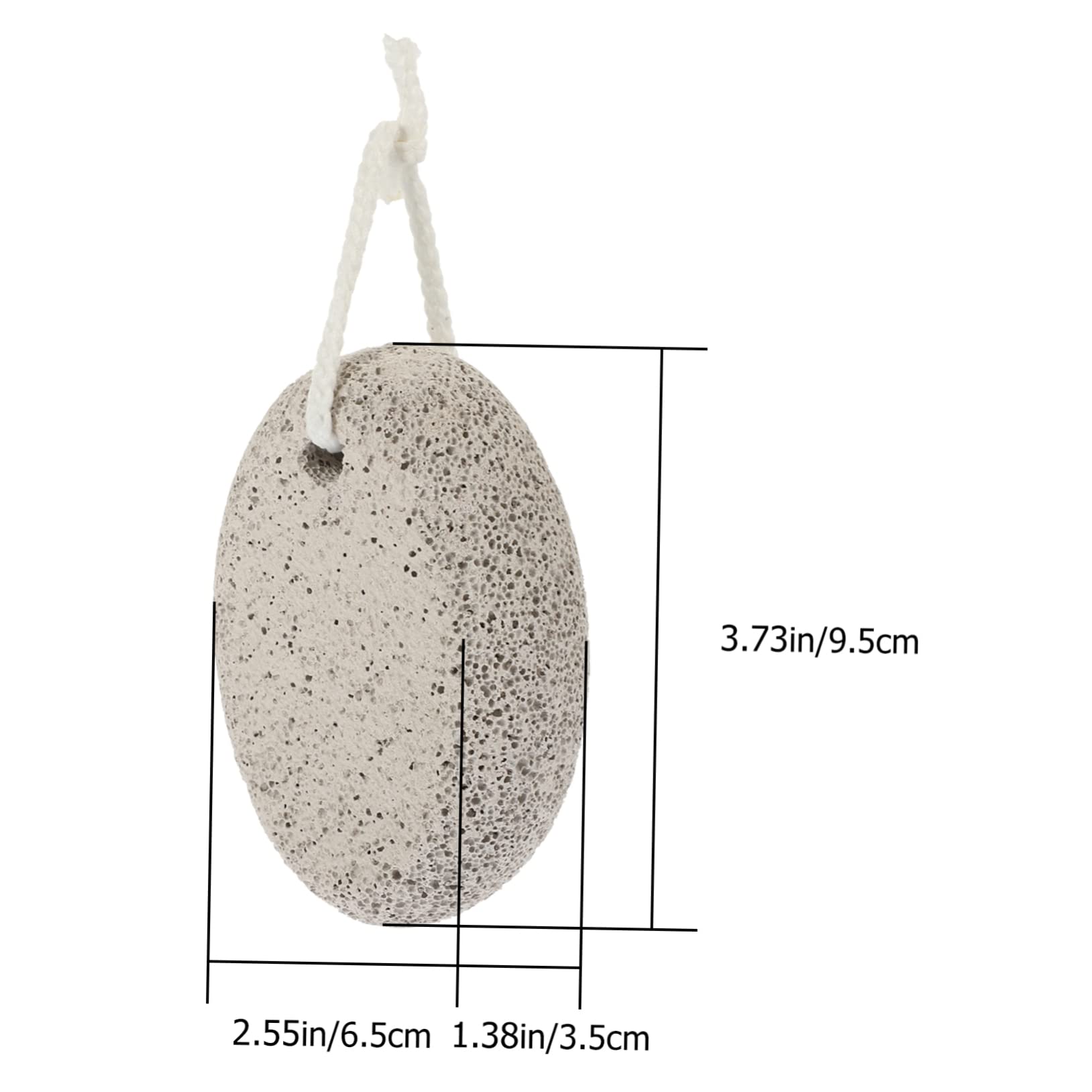 FRCOLOR Foot Exfoliator Tool 9.5x6.5x3.5cm Double-Sided Grinding Stone Pedicure Foot Scrubbers for Dead Skin Removal