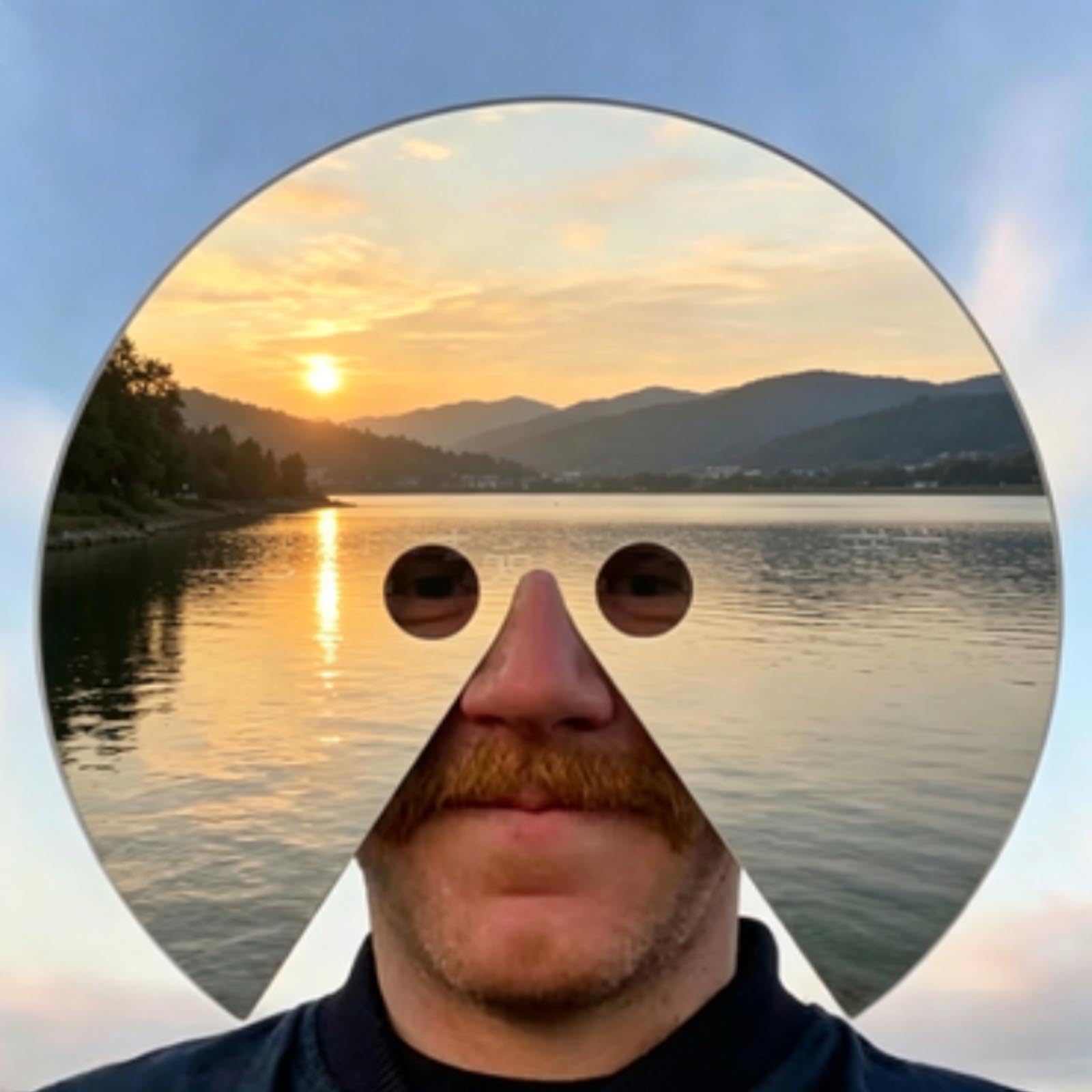 Mirror Mask - What I'm Looking At | Specchio da Testa Anti-Selfie | Mostra il Punto di Vista di Chi lo Indossa | Riflette Luce e Movimento | Accessorio Creativo per Fotografia e Video Arte (1pcs)