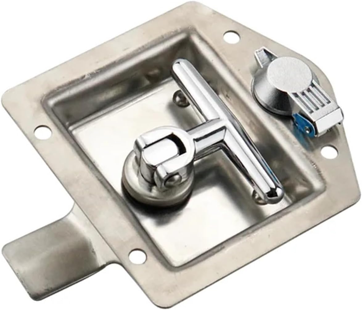 Panel Stainless Steel Heavy-Duty Door Lock 1Pcs