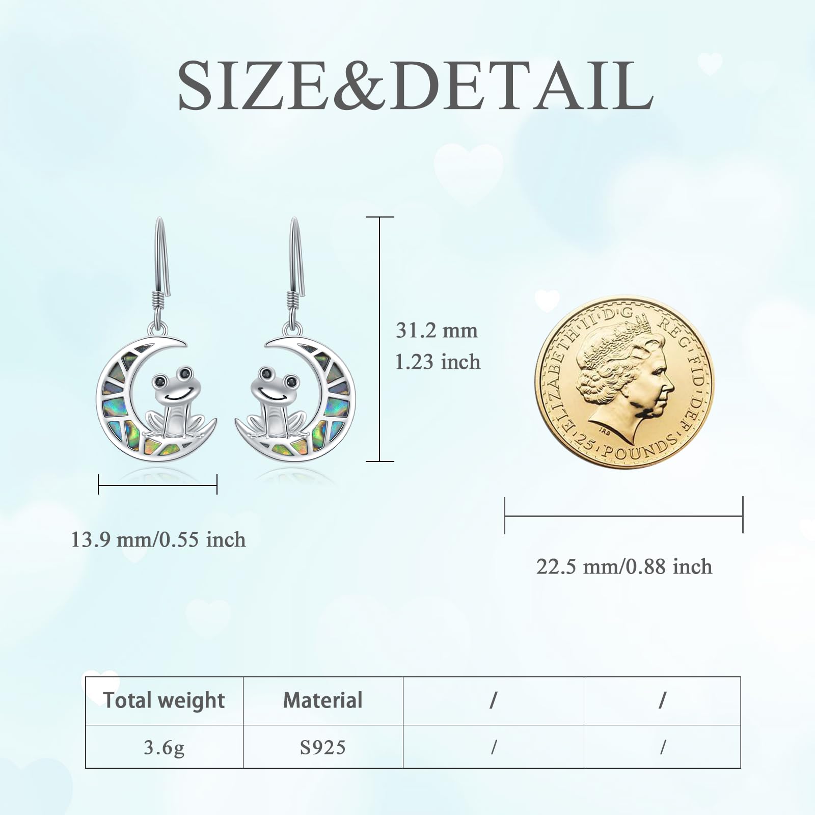 Bienen Ohrringe Geschenke für Frauen 925 Sterling Silber Mondstein Honig mit Biene Herz Ohrhänger Bienenstock und Biene Blume Leverback Ohrringe Schmuck