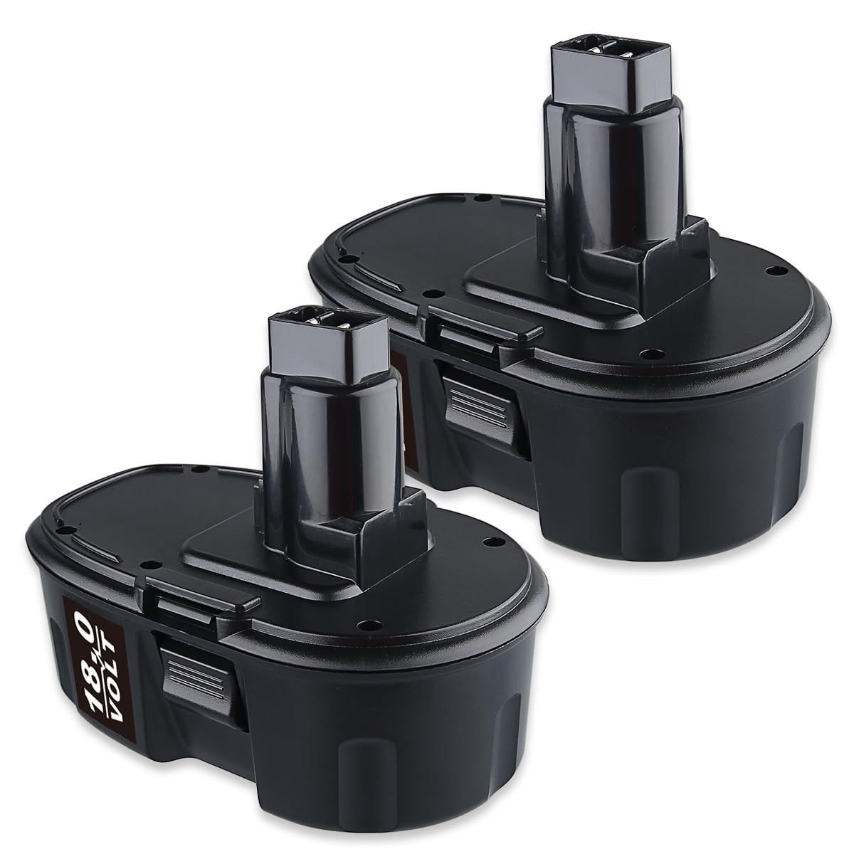 DASNITE 2Pack 4.8Ah DC9096 Ni-MH Compatible with Dewalt 18V Battery DC9099 DC9098 DW9099 Cordless Power Tools (Yellow or Black Random Delivery)