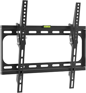 CHARMOUNT Tilting TV Wall Mount 32-55 inch TVs, Low Profile Universal TV Mount Tilt TV Wall Mount Bracket, Max VESA 400x400mm, Holds up to 99lbs, 16" Studs