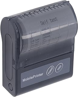 Receipt Printer, Portable Thermal Printer High Efficiency Clear Printing US Plug 100-240V Support Secondary Development for Supermarket