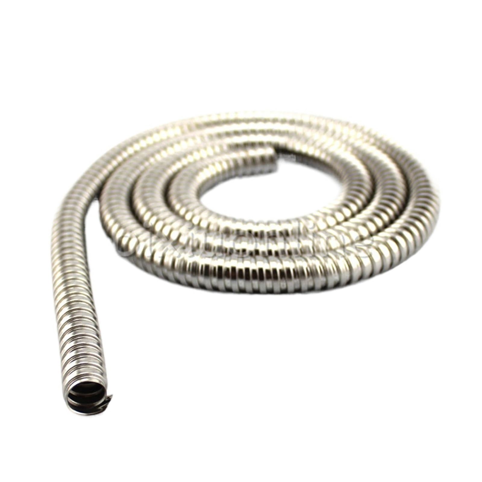 Tubo corrugato in acciaio inossidabile 304 da 4/6/8/10/12/15/20 mm, con guaina protettiva for cavi.(3 meters,12x15mm)