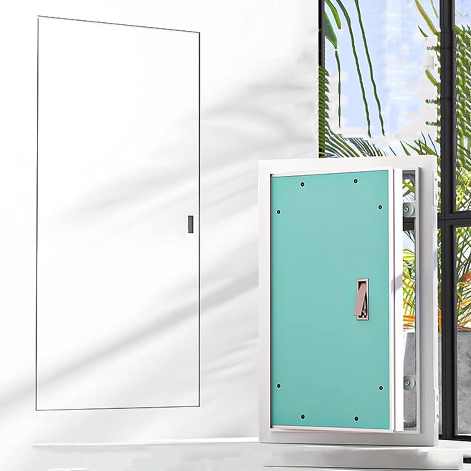 Puerta de eje de servicio de aluminio y panel de acceso premium para reformas limpias