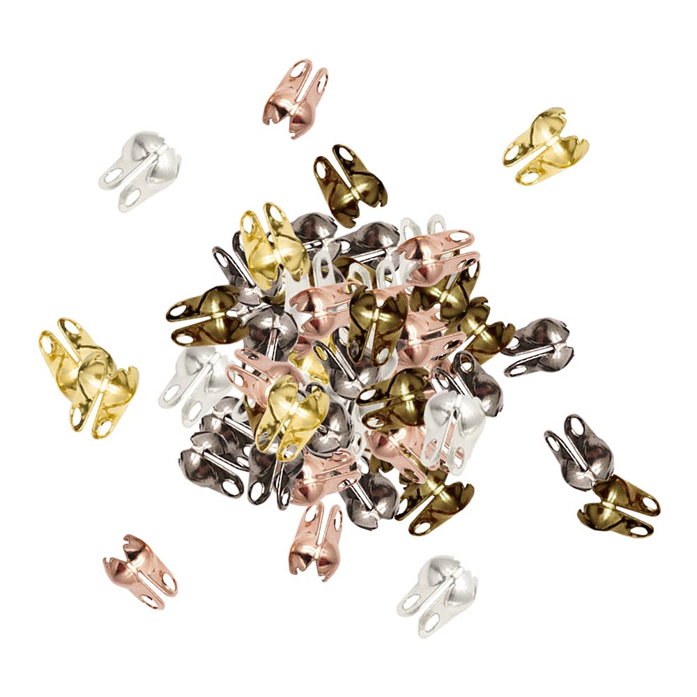 Clips Coprinodo Per Cordoncino - 50 Pezzi Misura Piccola 7mm | Colore Oro, Per Cordoni Da 3mm - Foto 13
