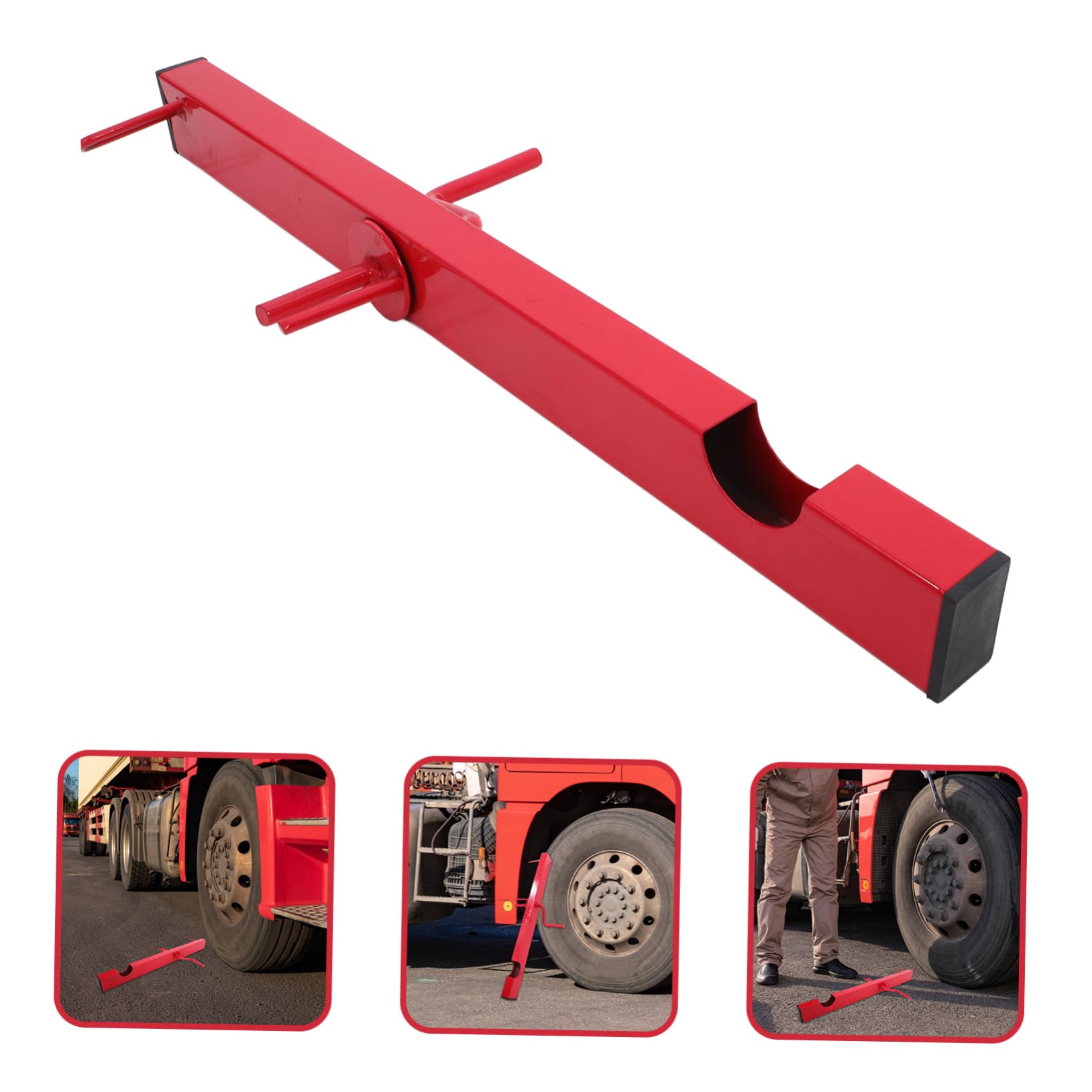 Enrouleur Manuel de Sangle pour Camion en Acier Rouge