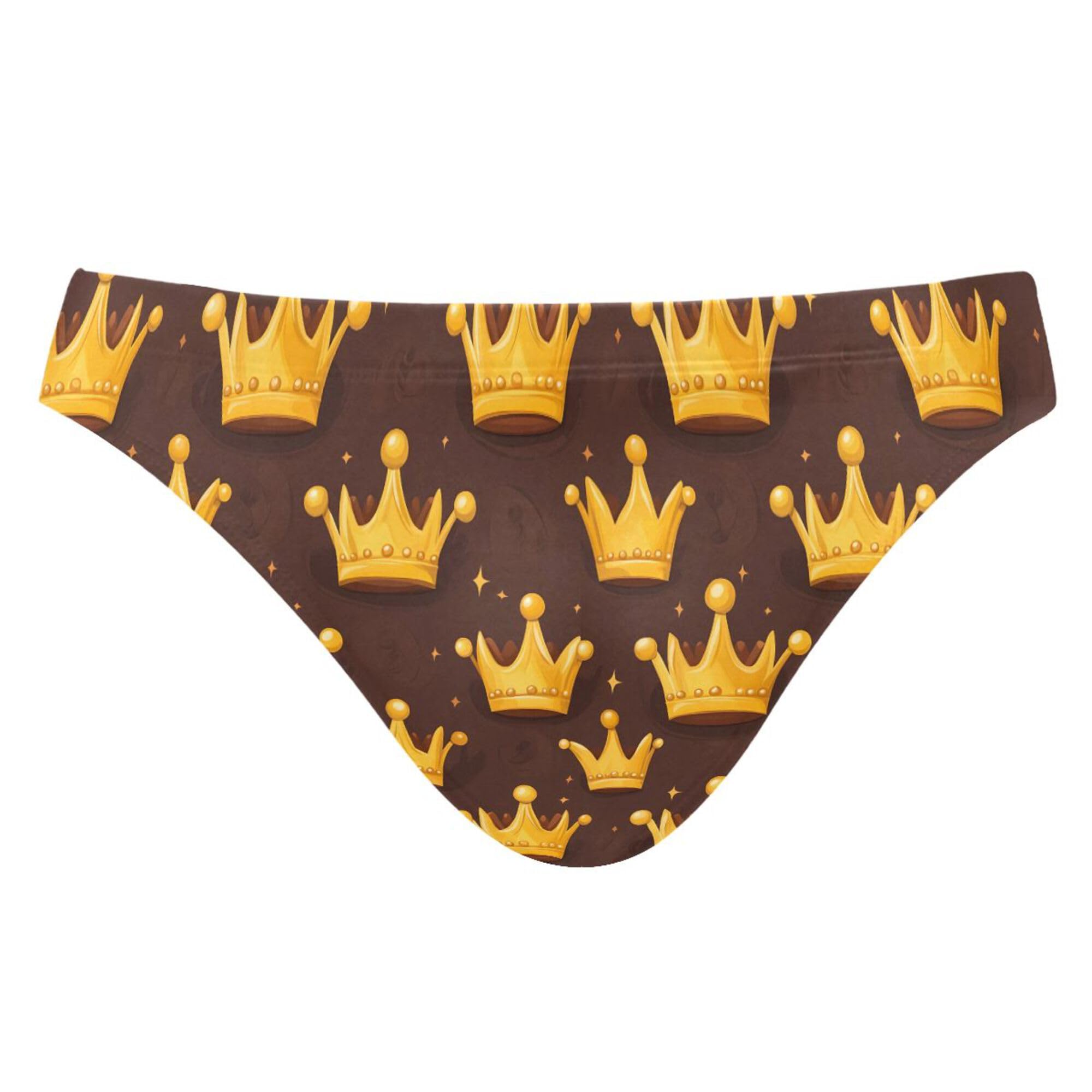 Crown Swim Briefs for Men Swimsuit Bikini Swimwear S B0404530