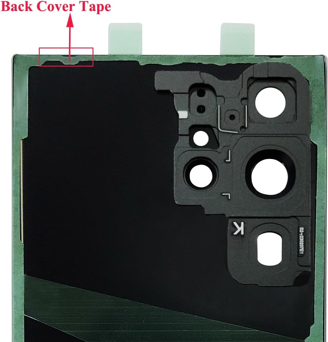 ubrokeifixit Galaxy S23 Ultra SM-S918W Rear Back Glass Door Cover Replacement for Samsung Galaxy S23 Ultra SM-S918U1 S918U S918W 6.8" 2023,w/Camera Lens (S23 Ultra-Green)